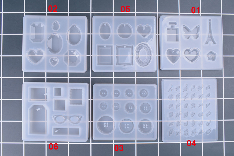6 Designs Silicone Resin Mold  - Silicone Epoxy Resin Molds Set recension och pris