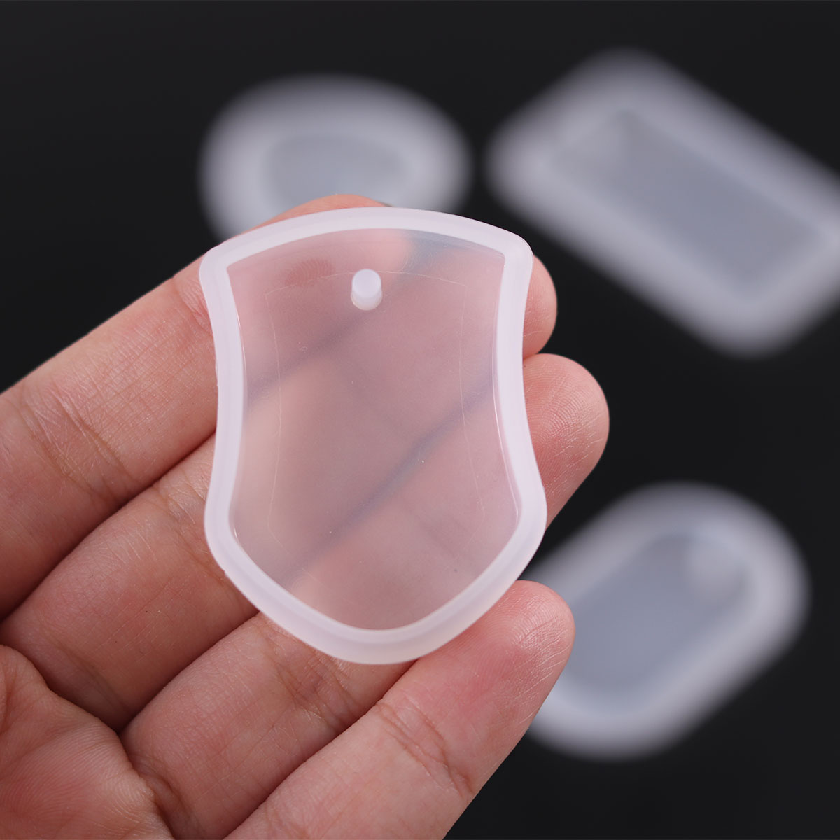1PC DIY Keychain Pendant Silic - Silicone Epoxy Resin Molds Set recension och pris