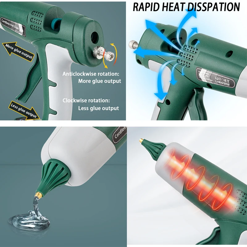 100W Cordless Hot Melt Glue Gu - Hot Melt Glue Gun Cordless recension och pris