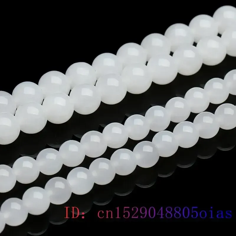 White Jade Beaded Necklace Bea - Beading recension och pris