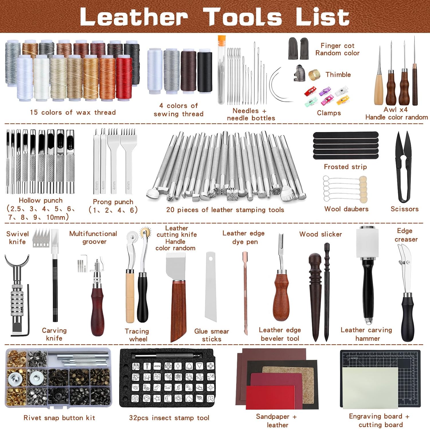 Leather Tooling Kit Leather Cr - Sewing recension och pris
