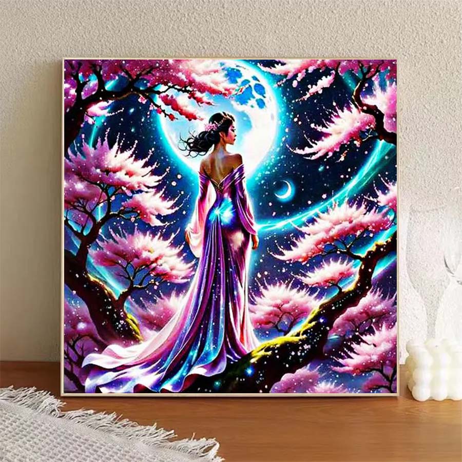 1 piece 5D DIY flocking cloth, - 5D Diamond Painting Kit Full Drill recension och pris