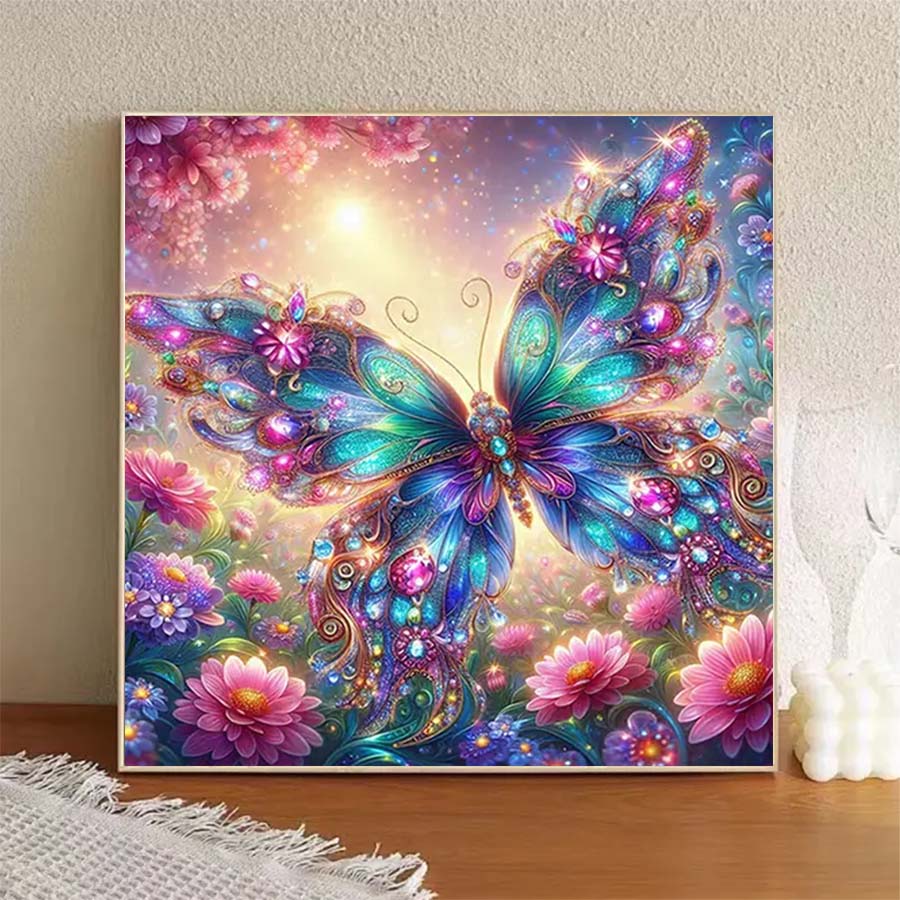 1 piece 5D DIY flocking cloth, - 5D Diamond Painting Kit Full Drill recension och pris