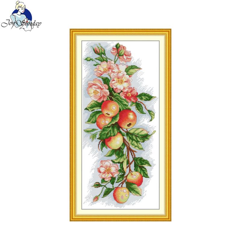 Joy Sunday Cross Stitch Kit Ap - Cotton Embroidery Thread Skeins recension och pris