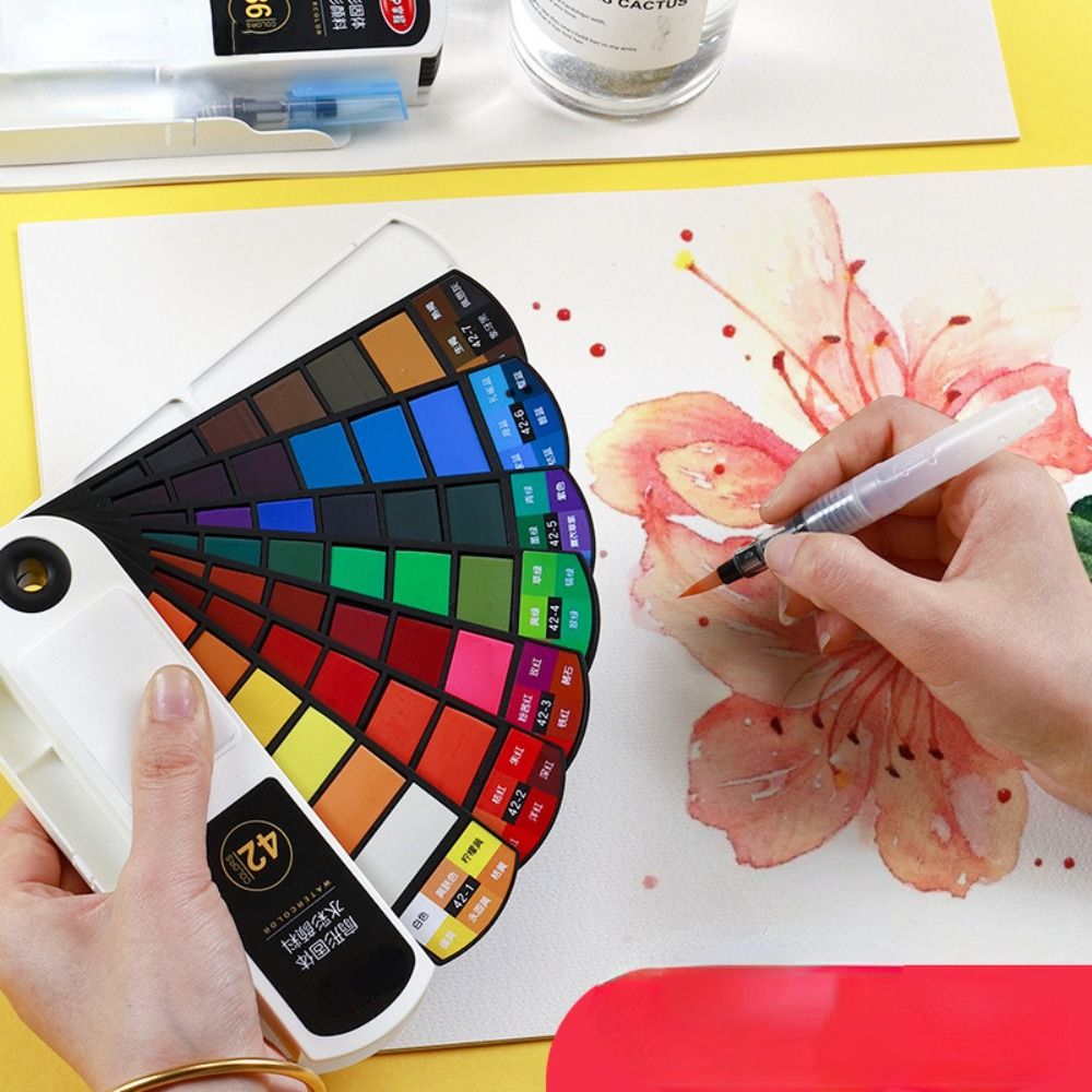 Folding Watercolor Paint Set w - Watercolor Paint Set Solid Pigment recension och pris
